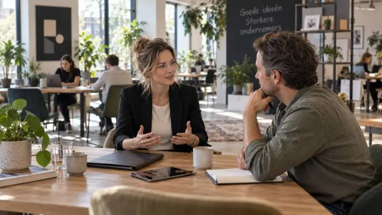 Personal branding voor ZZP'ers tijdens een professioneel gesprek met een potentiële klant